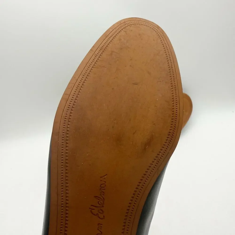 Sam Edelman Womens Loraine Loafers US 10 M EU 41 Black Leather EUC